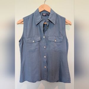 Silk Sleevless Blouse